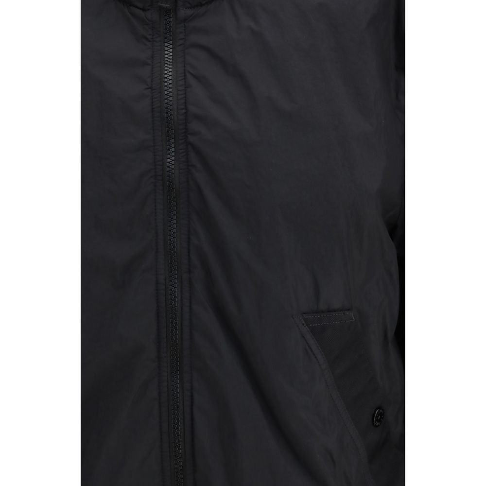 Stone Island Black Polyamide Coat