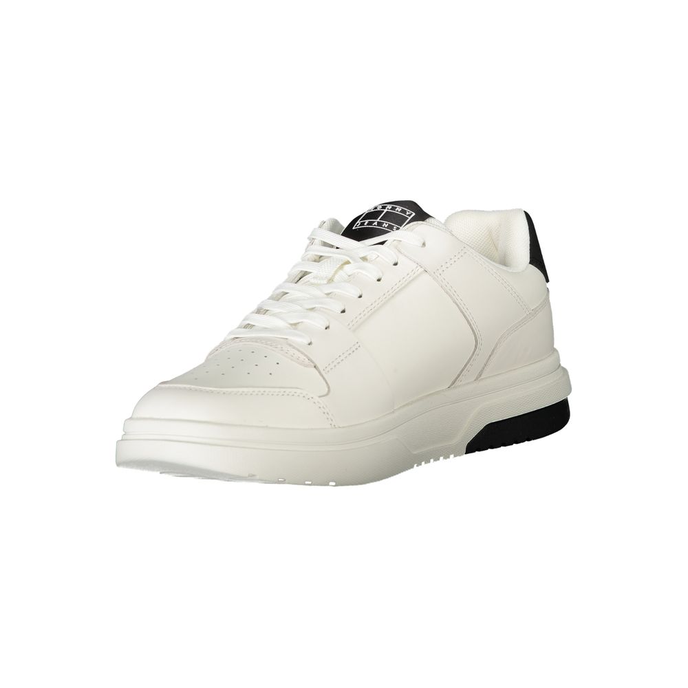 Tommy Hilfiger White Polyethylene Men Sneakers