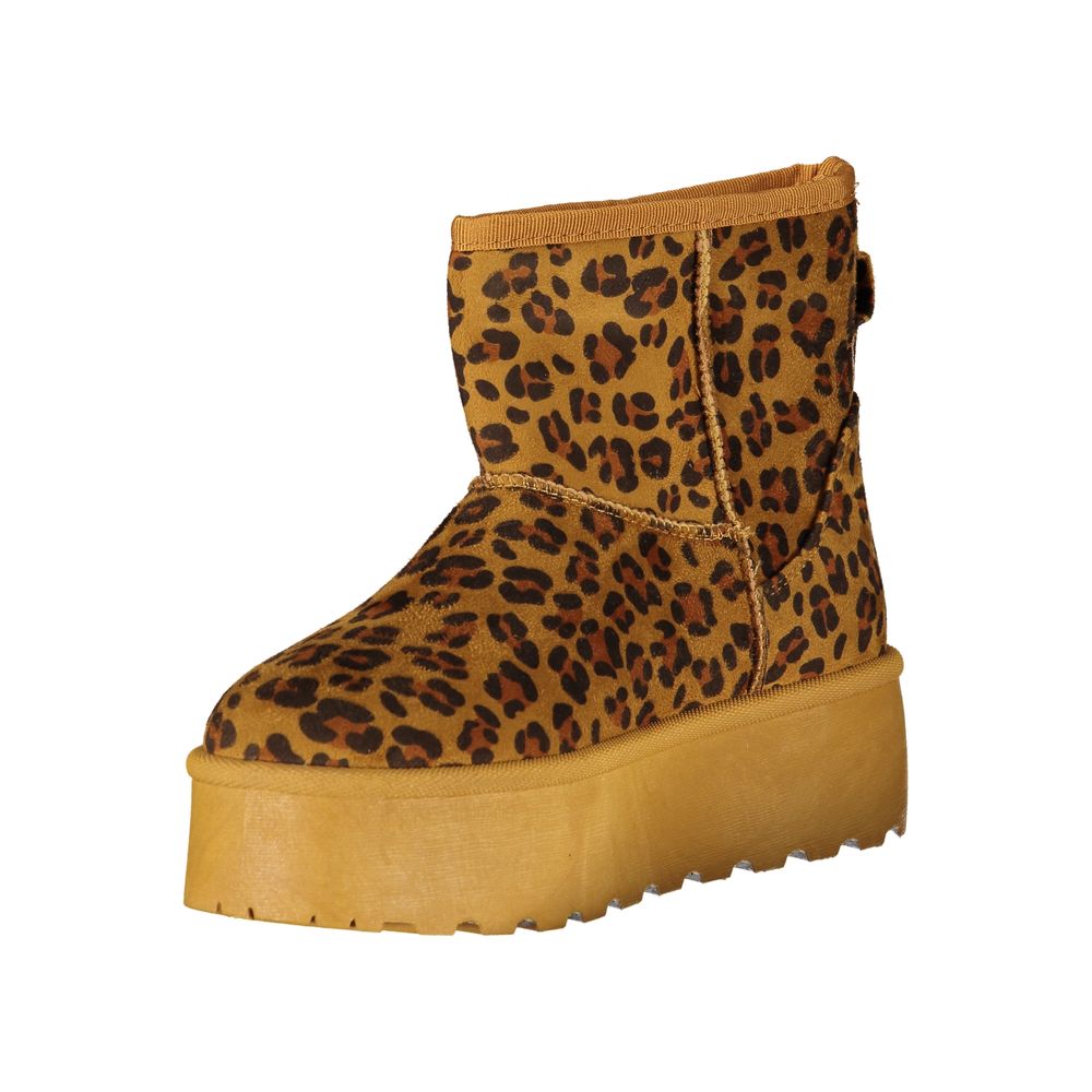 Laura Biagiotti Brown Polyester Ankle