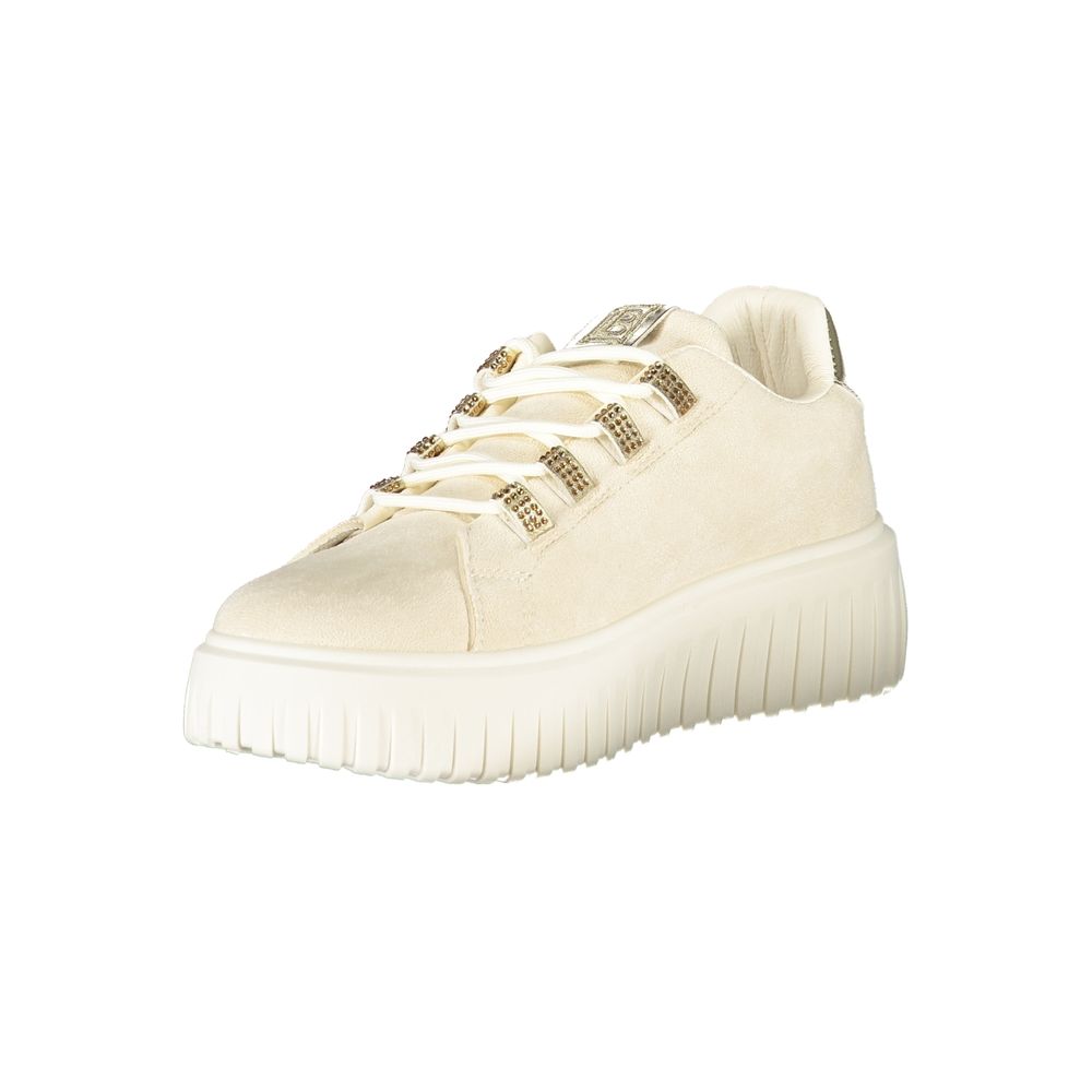 Laura Biagiotti Beige Polyester Sneakers