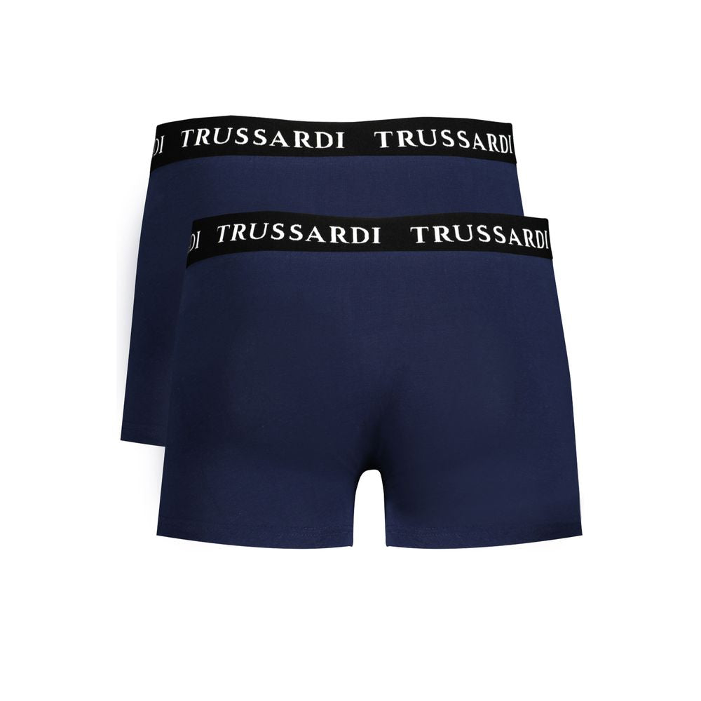 Trussardi Blu Cotton Men's Boxer