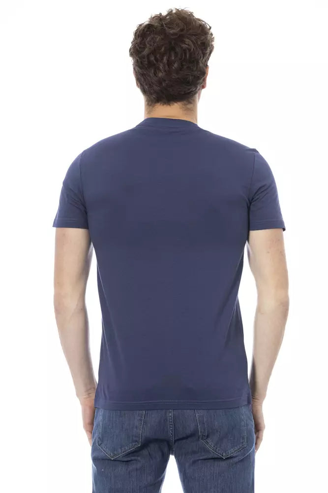Baldinini Trend Blue Cotton Men's T-Shirt