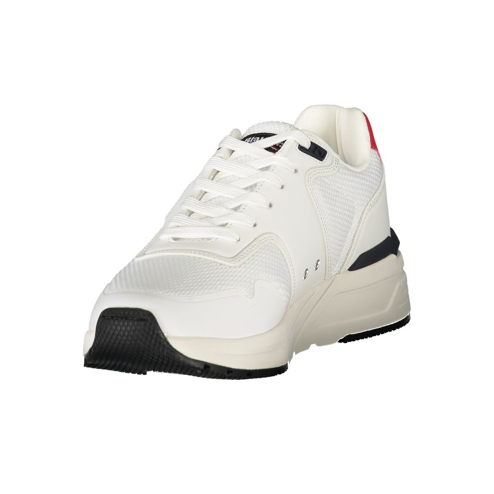 Blauer White Polyester Men Sneakers