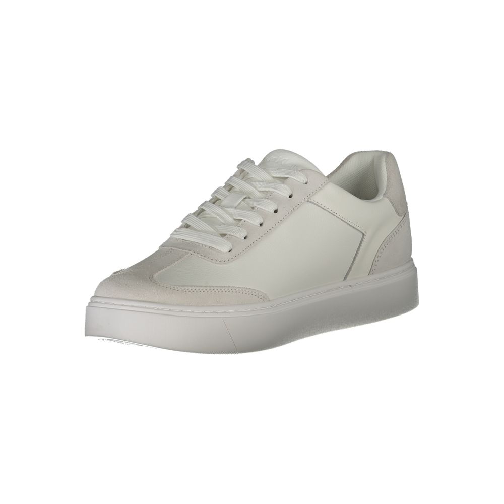 Calvin Klein White Leather Men Sneakers
