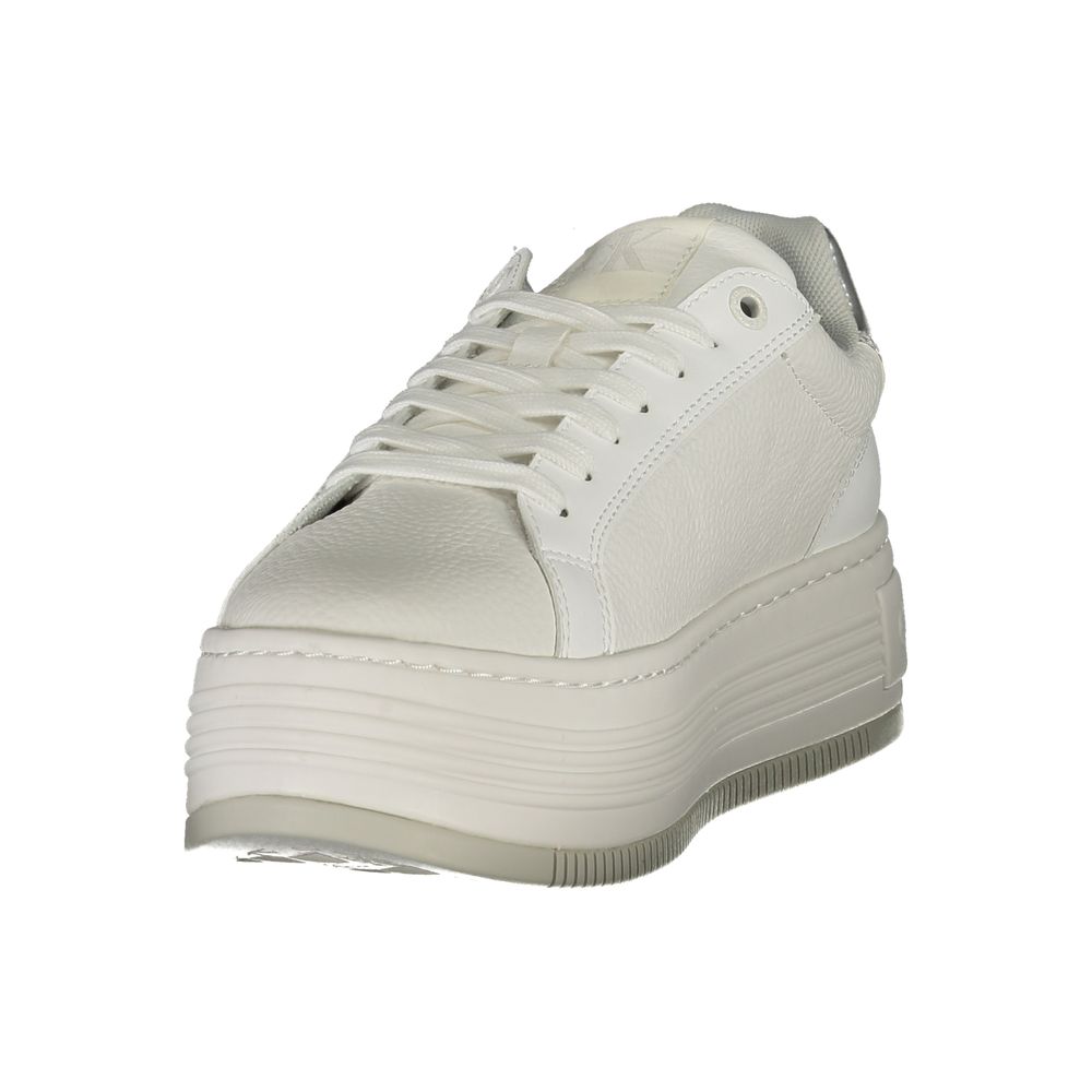 Calvin Klein White Leather Women Sneakers