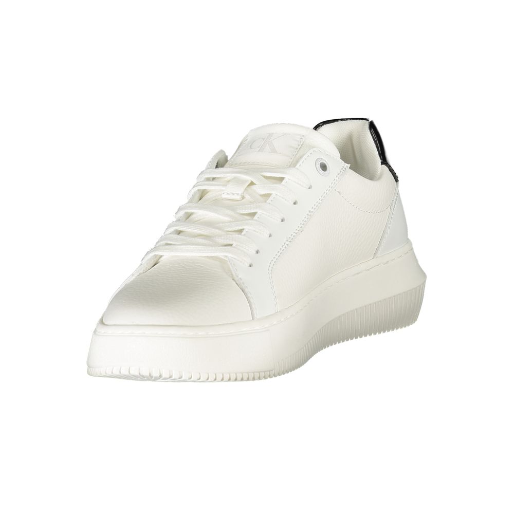 Calvin Klein White Leather Women Sneakers