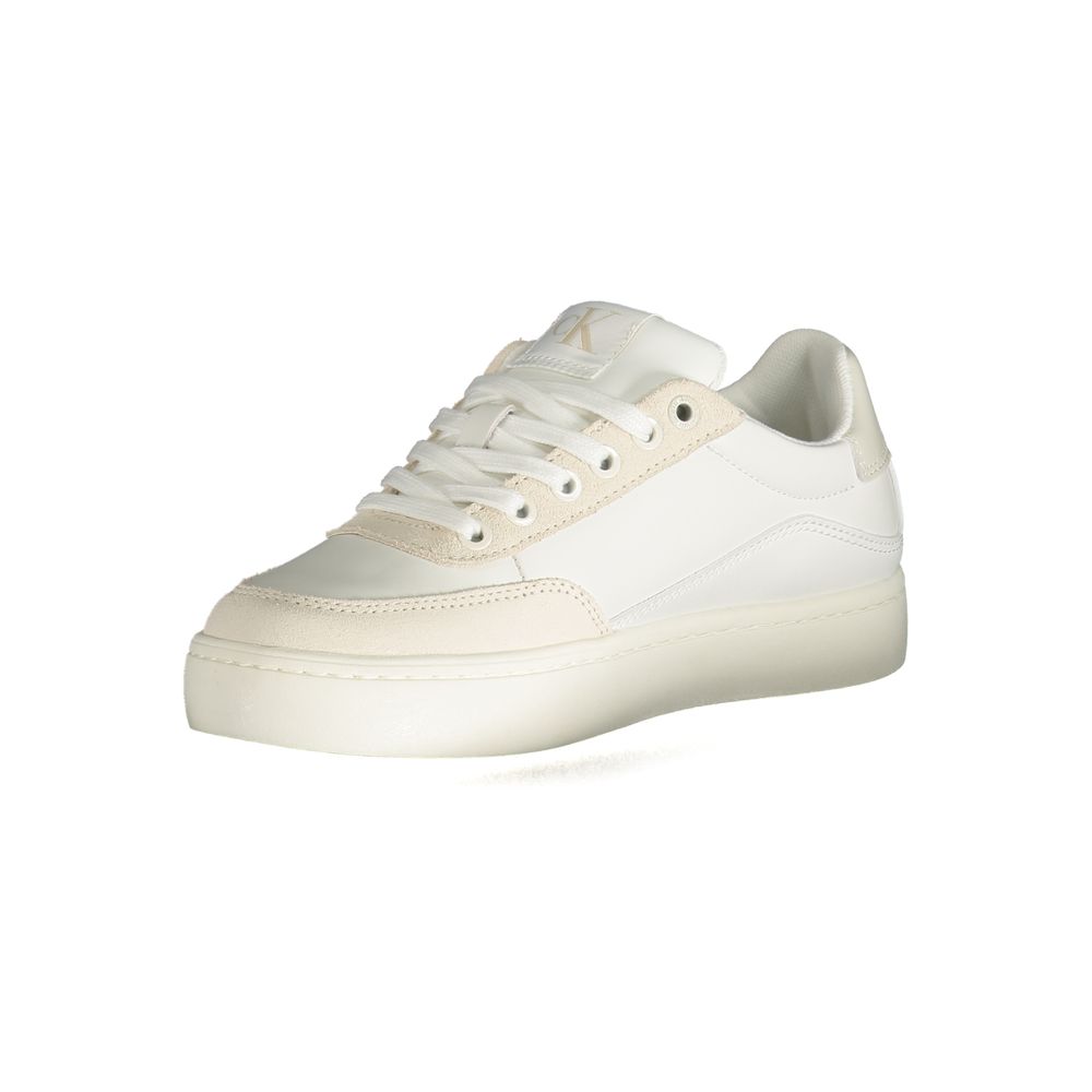Calvin Klein White Polyester Sneakers