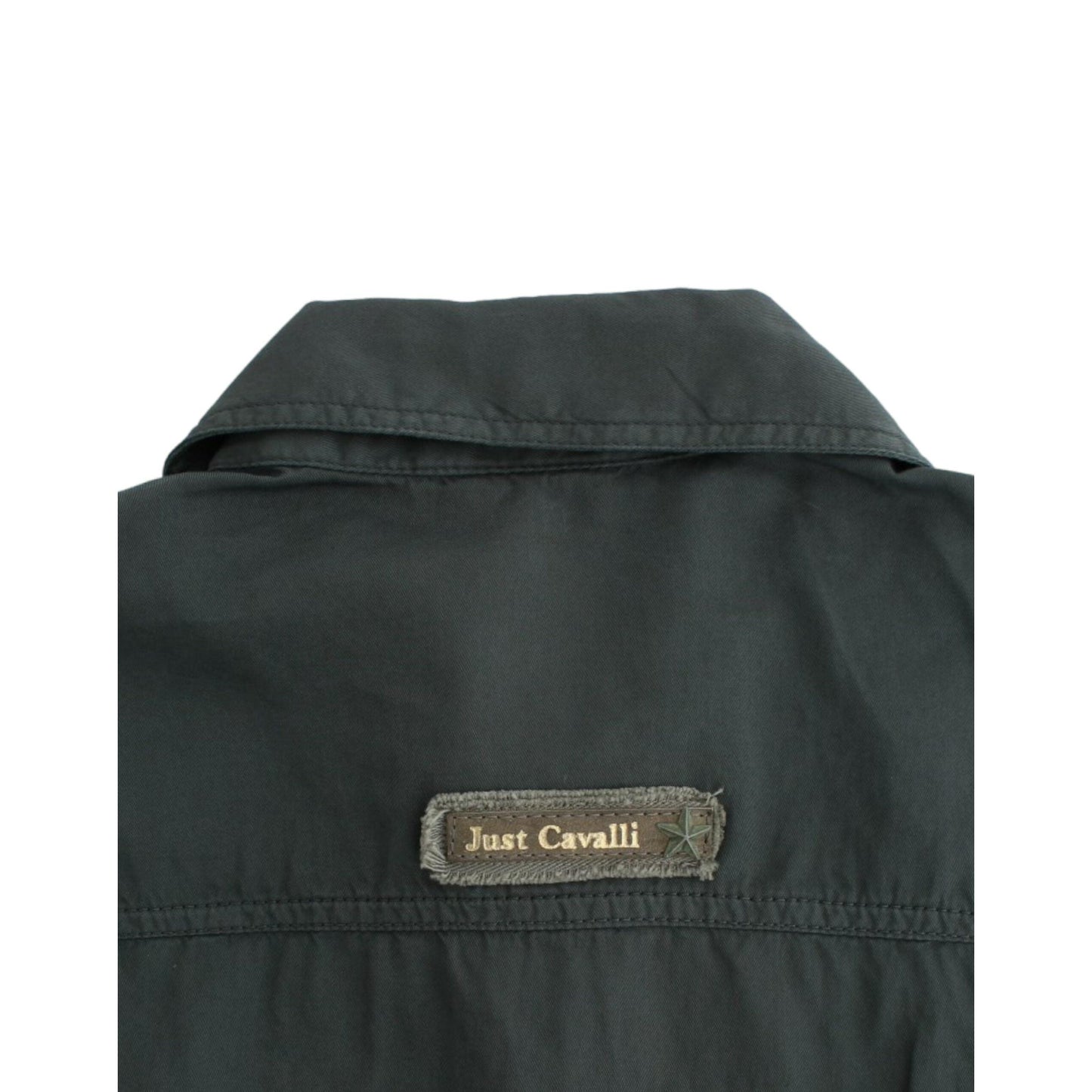 Cavalli Gray button down shirt