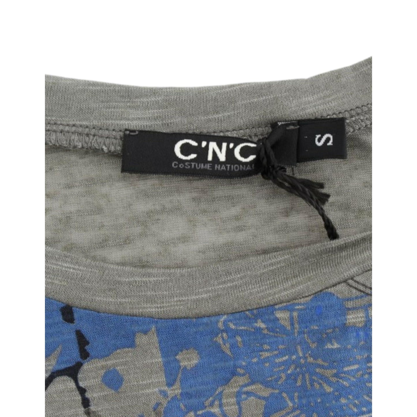 Costume National Gray print sleeveless t-shirt