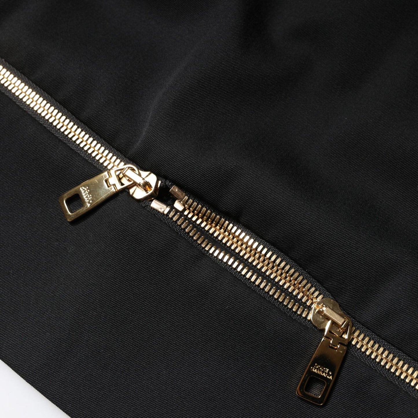 Dolce & Gabbana Black Virgin Wool High Waisted Mini Skirt