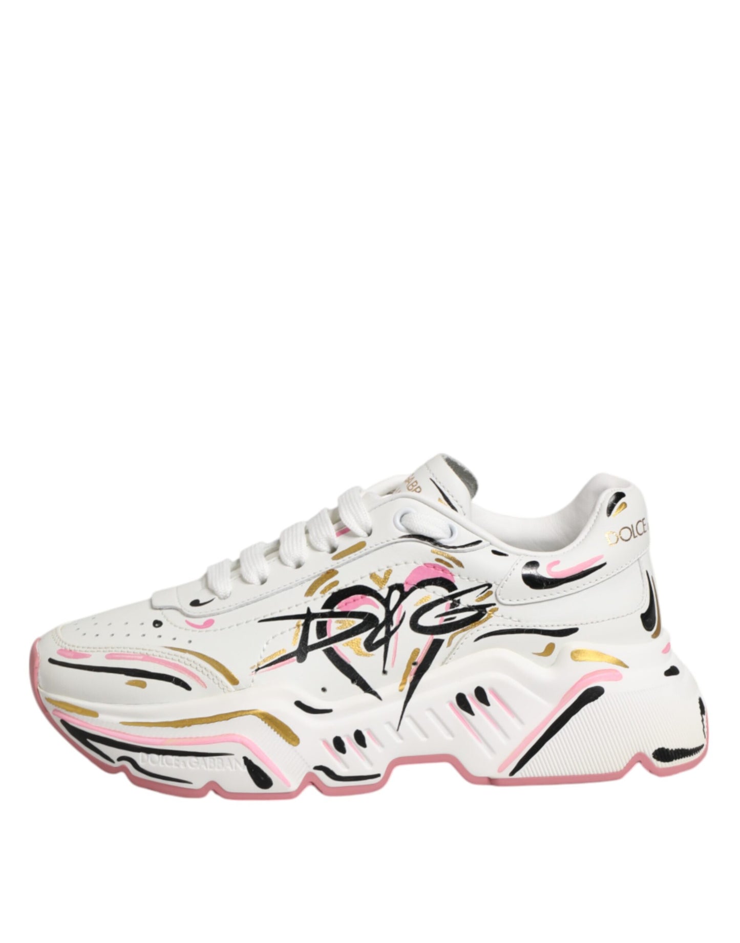 Dolce & Gabbana Multicolor Hand Painted DAYMASTER Sneakers Shoes