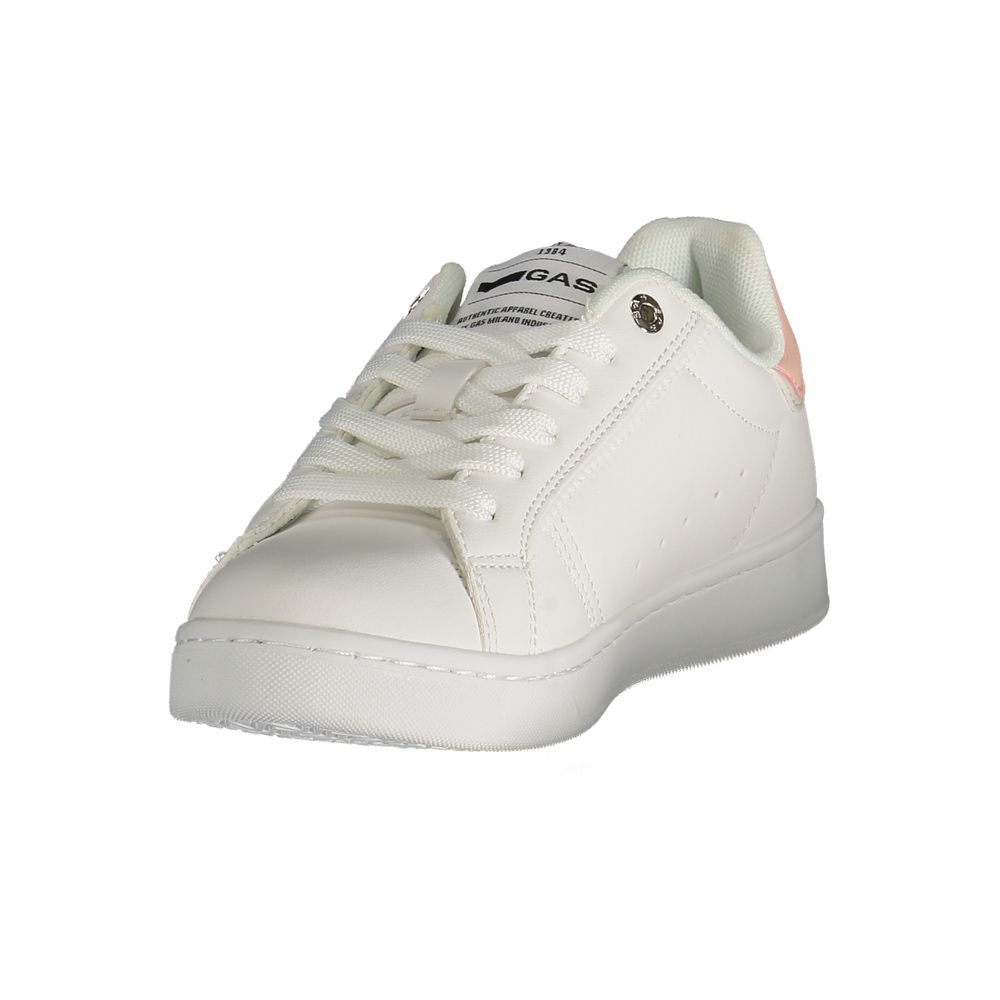 Gas White Polyester Women Sneakers