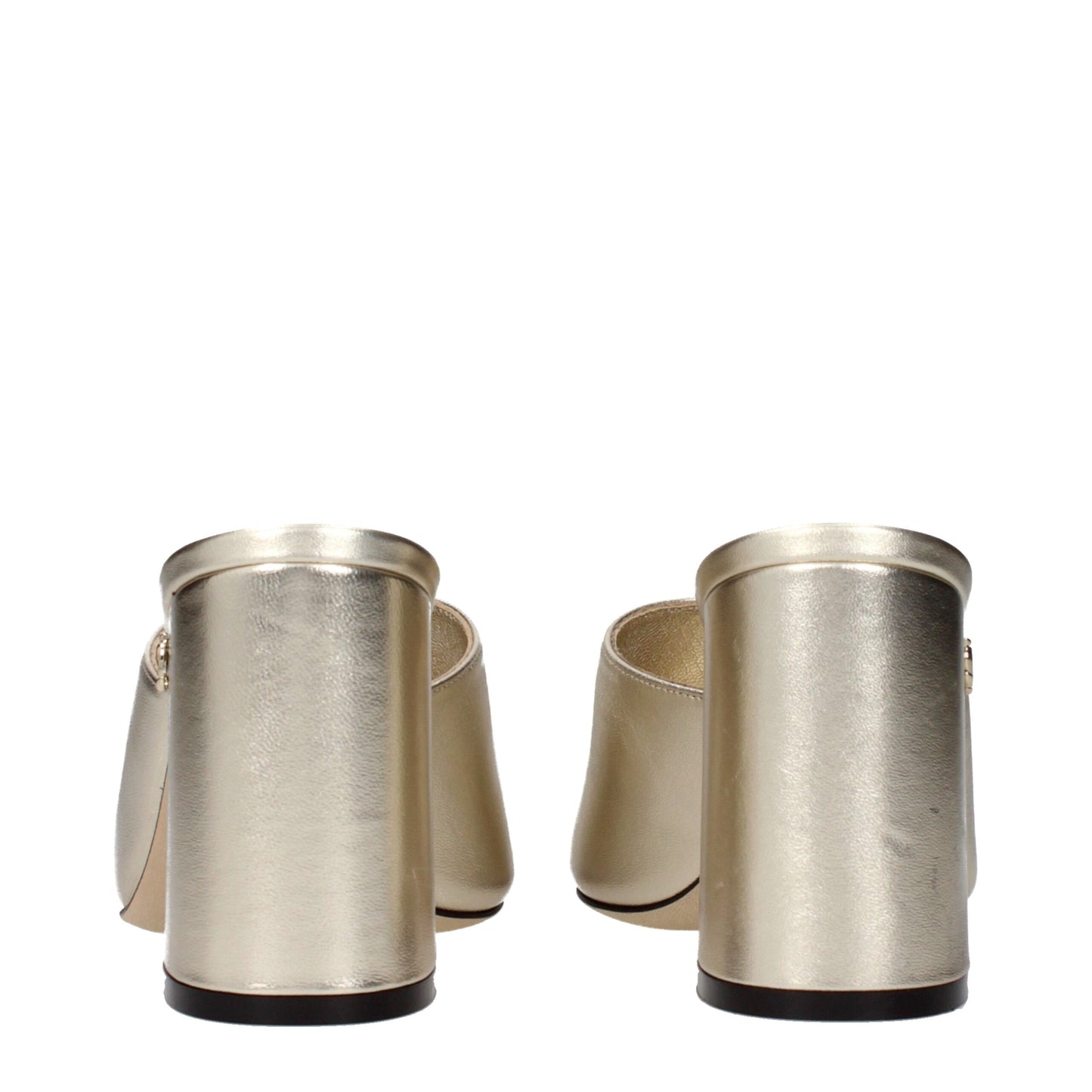 Jimmy Choo Gold Leather Platform Sandals