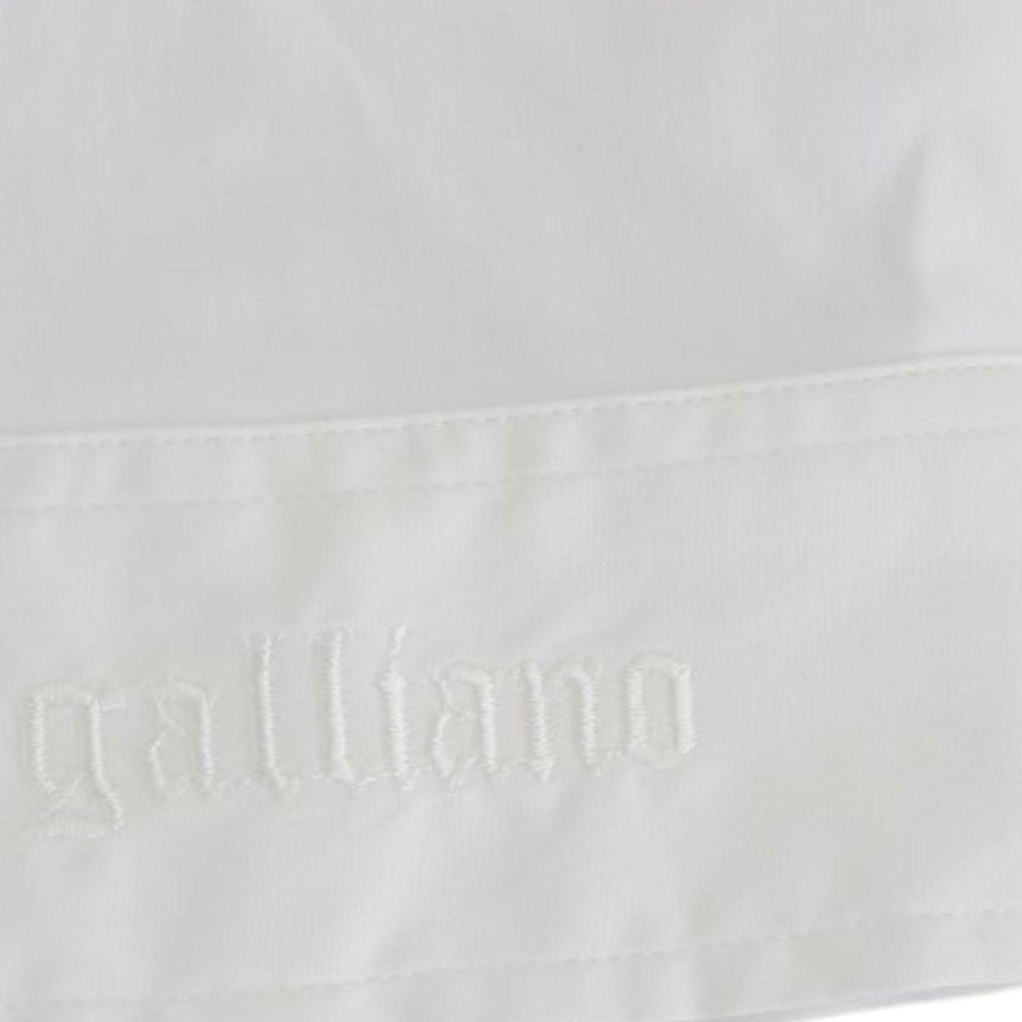 John Galliano White Cotton Shirt Top