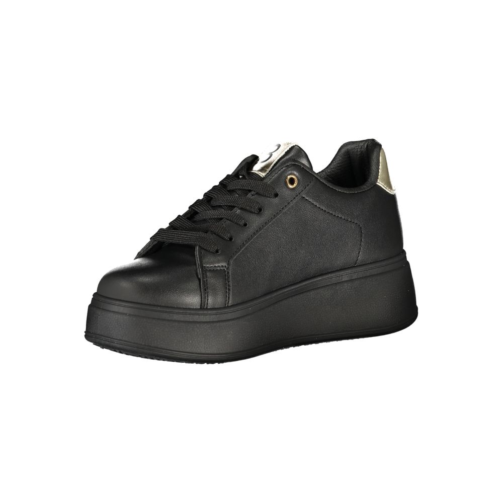 Laura Biagiotti Black Polyester Sneakers