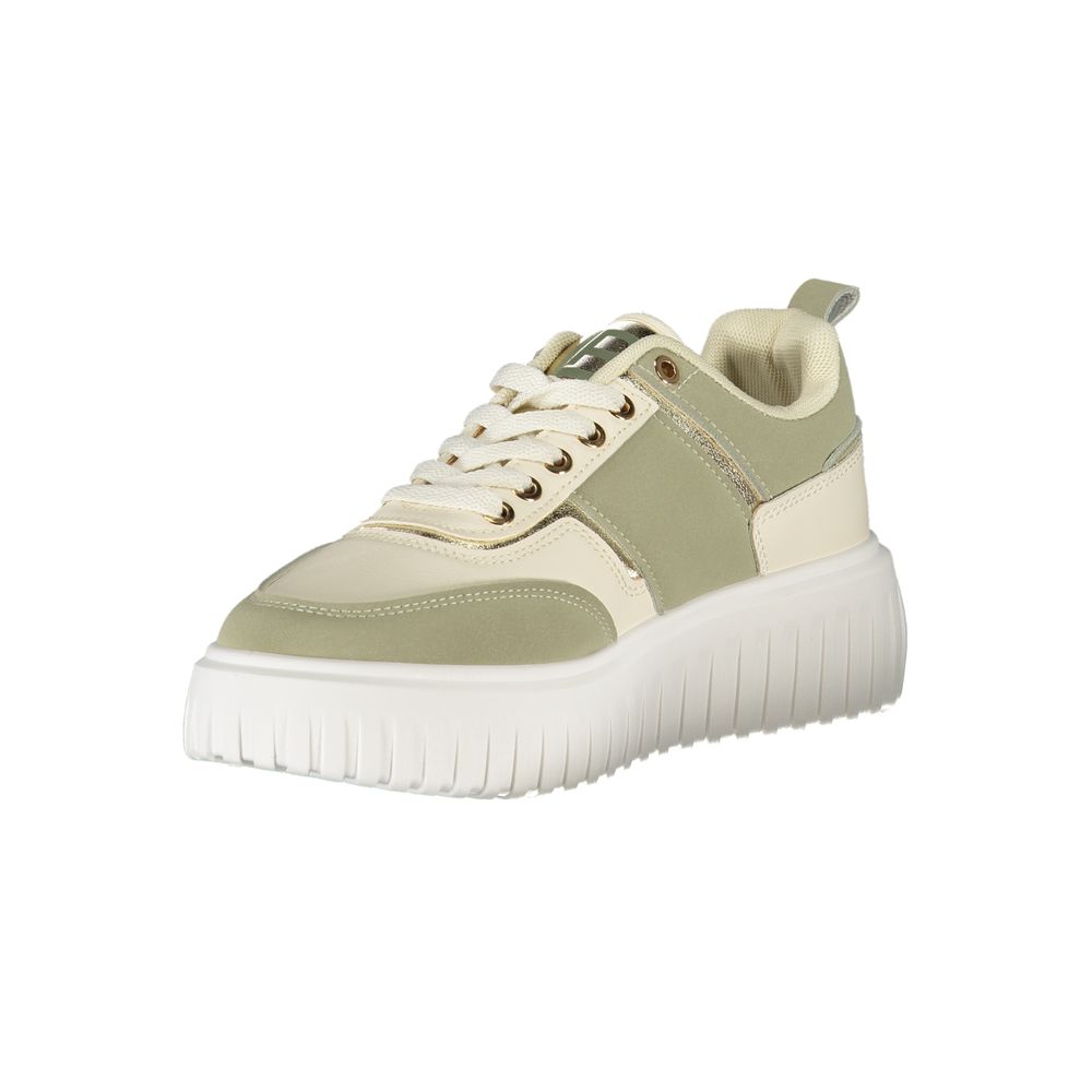 Laura Biagiotti Green Polyester Sneakers