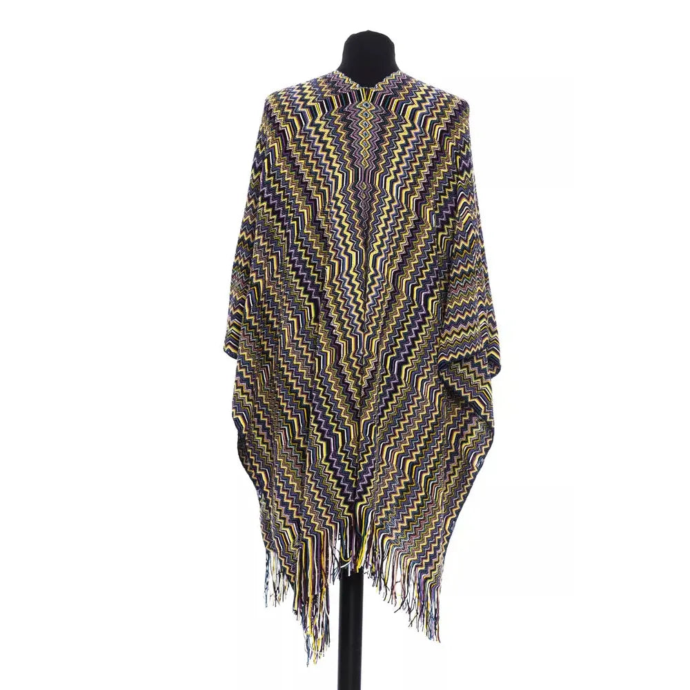 Missoni Multicolor Wool Women Poncho