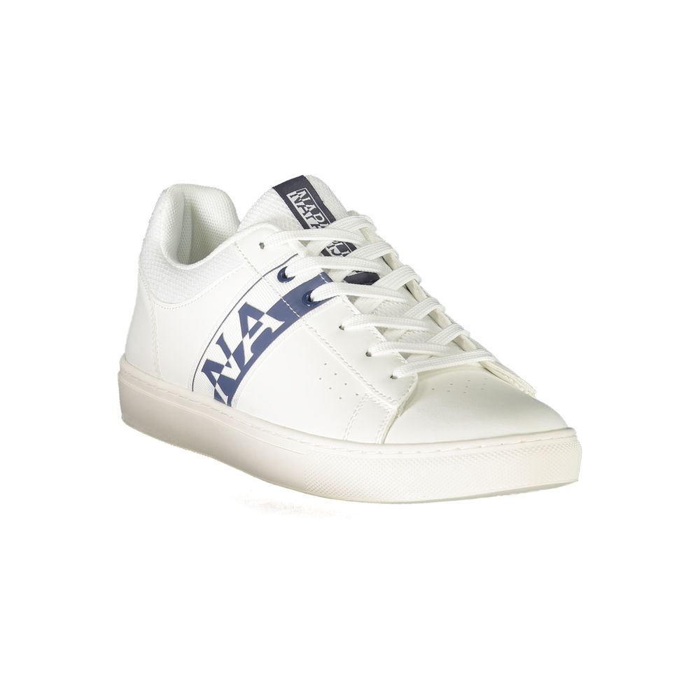 Napapijri White Leather Men Sneakers