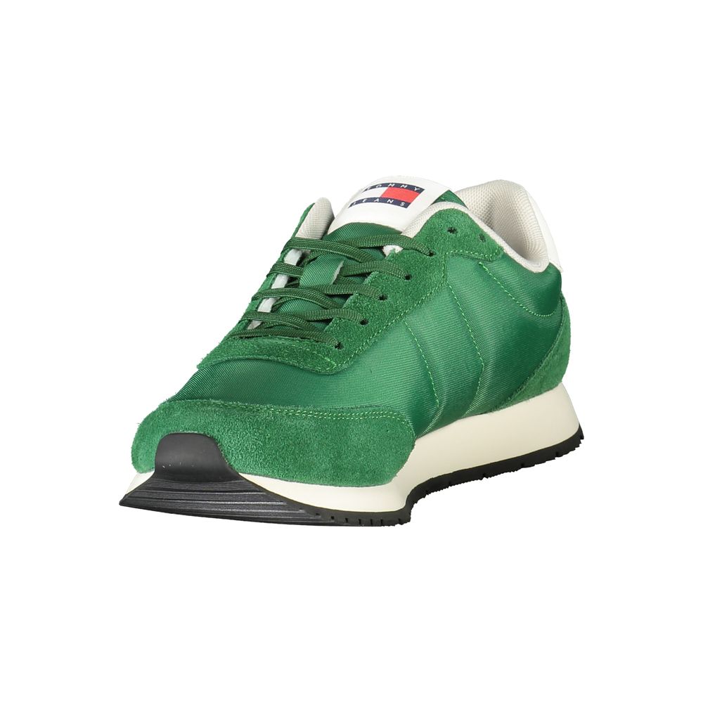 Tommy Hilfiger Green Polyester Men Sneakers