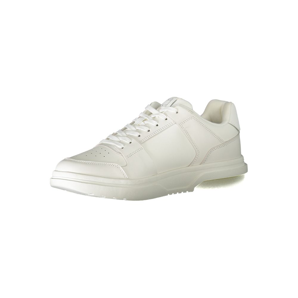 Tommy Hilfiger White Leather Men Sneakers