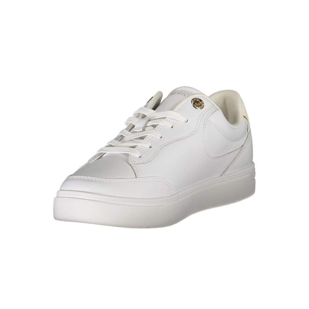 Tommy Hilfiger White Leather Women Sneakers