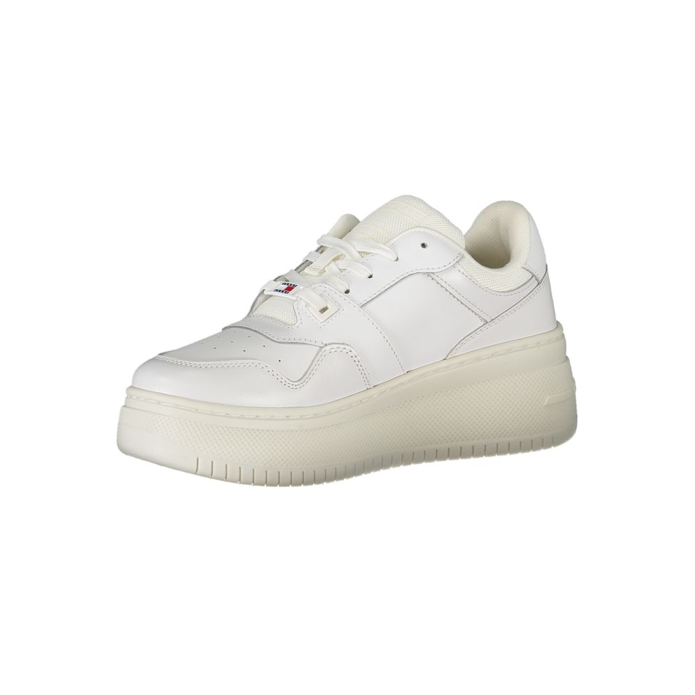 Tommy Hilfiger White Leather Women Sneakers