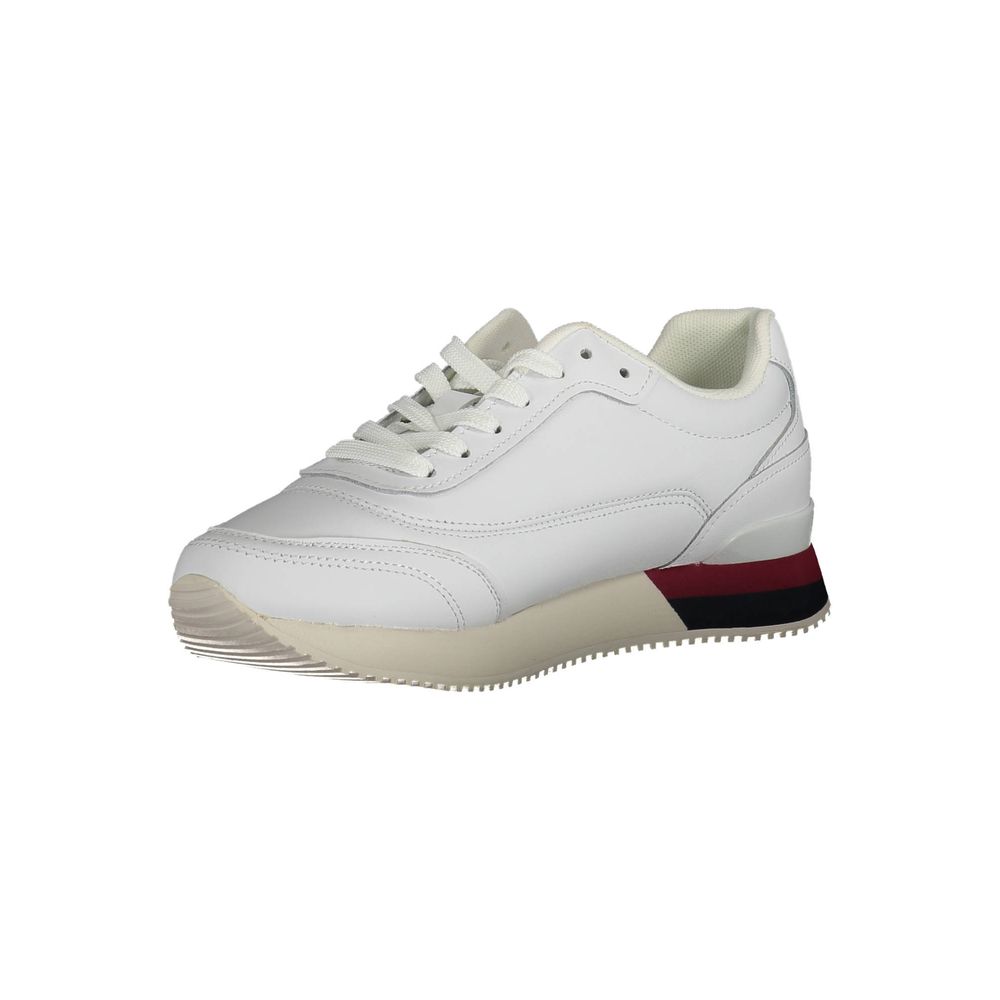 Tommy Hilfiger White Polyester Sneakers