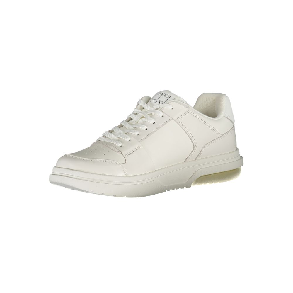 Tommy Hilfiger White Polyethylene Men Sneakers