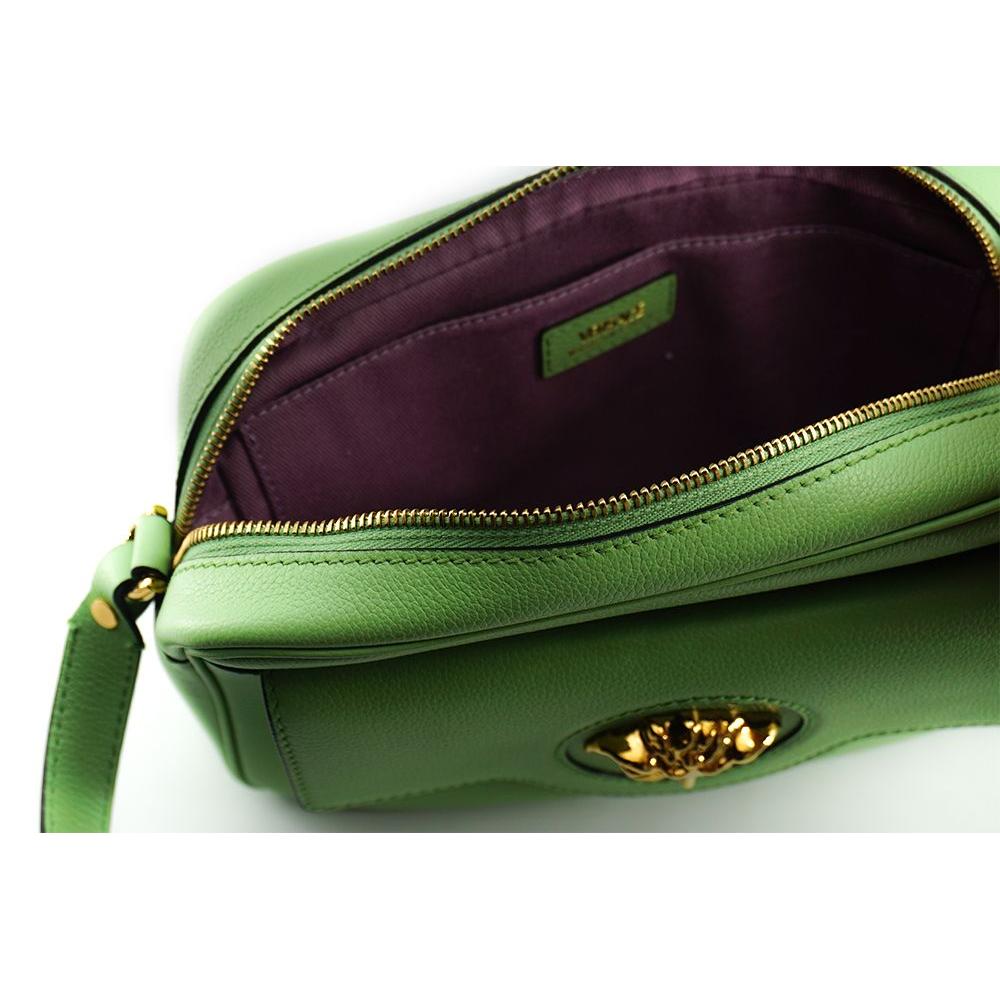 Versace Elegant Mint Green Leather Camera Case Bag