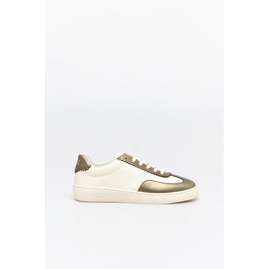 Scotch & Soda Bronze Leather Low Top Sneakers