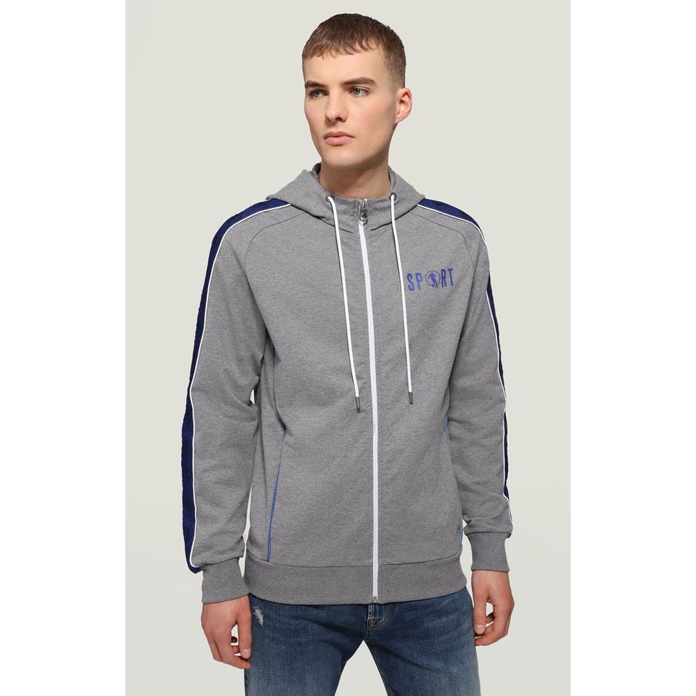 Bikkembergs Gray Cotton Sweatshirt