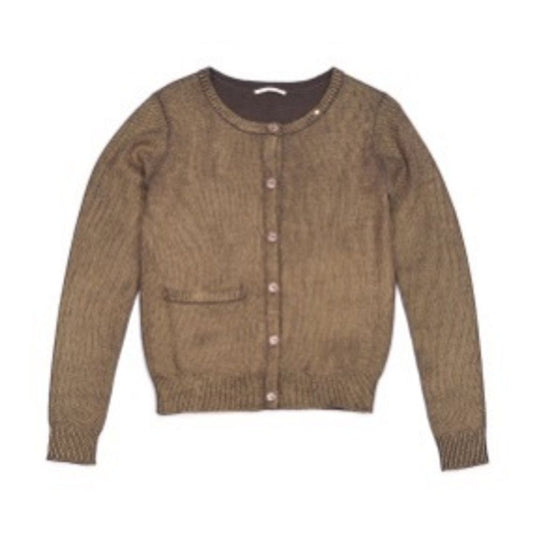 Gas Brown Wool Cardigan