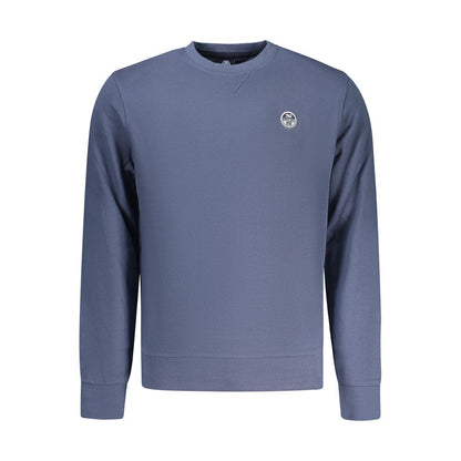 North Sails Blue Cotton Men Sweatshirt