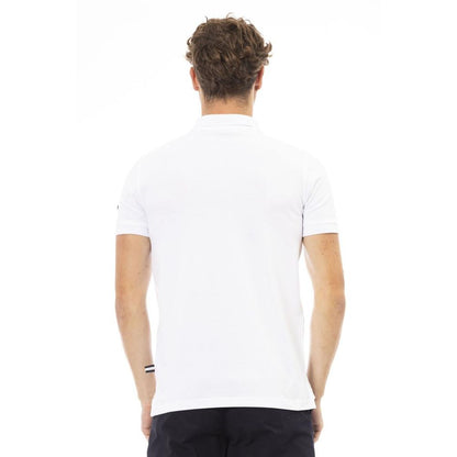 Baldinini Trend Black And White Cotton Polo Shirt