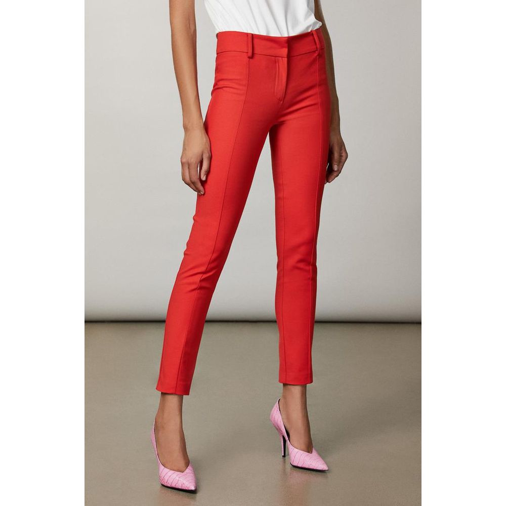 Patrizia Pepe Red Cotton Casual Pants
