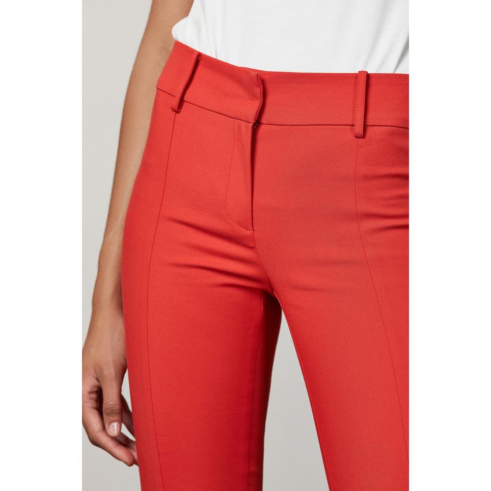 Patrizia Pepe Red Cotton Casual Pants