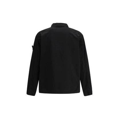 Stone Island Black Polyester Coat