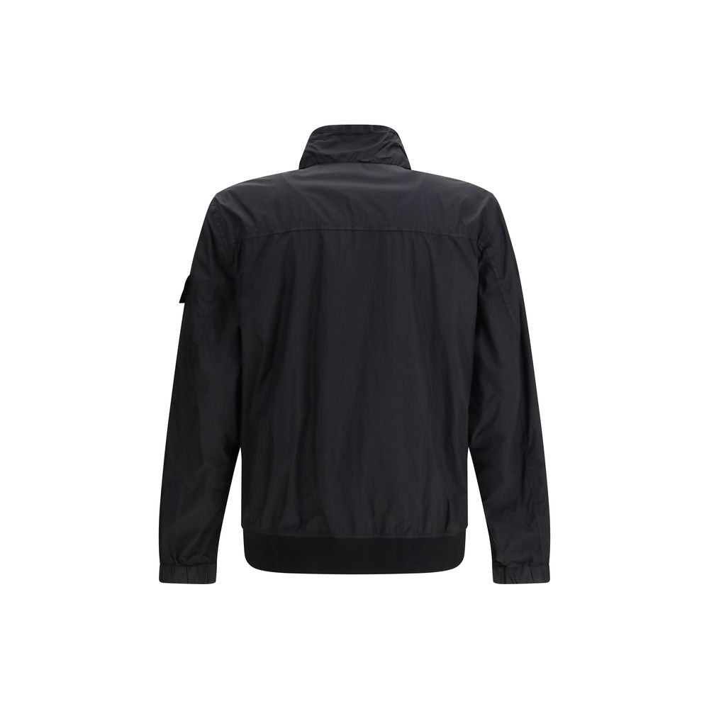 Stone Island Black Polyamide Coat