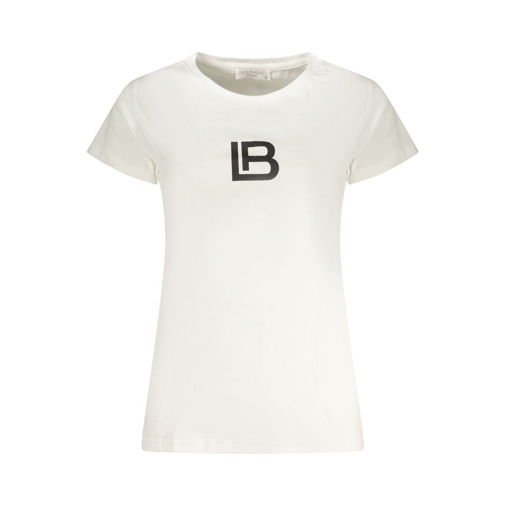 Laura Biagiotti White Cotton T-Shirt