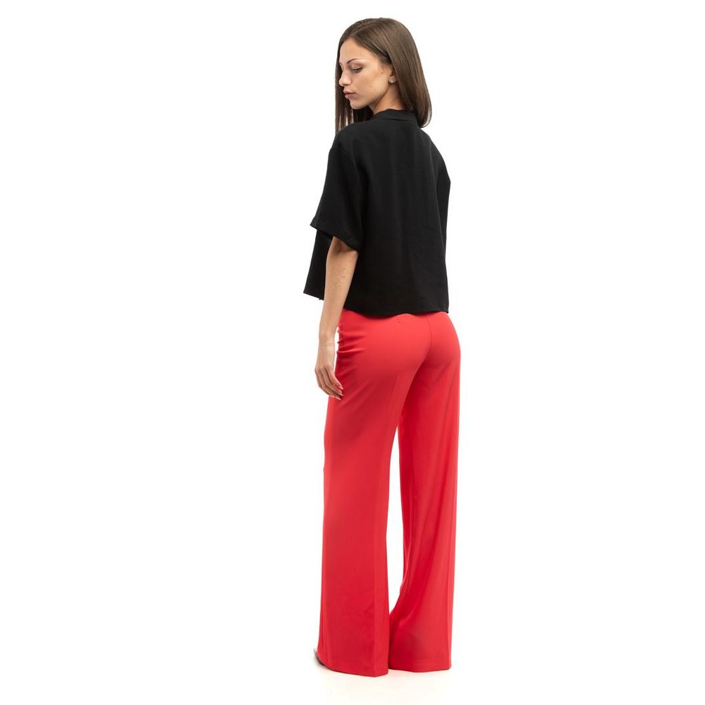 Patrizia Pepe Red Polyester Casual Pants