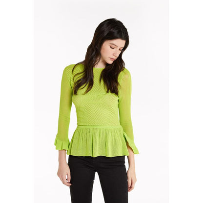 Patrizia Pepe Green Viscose Sweatshirt