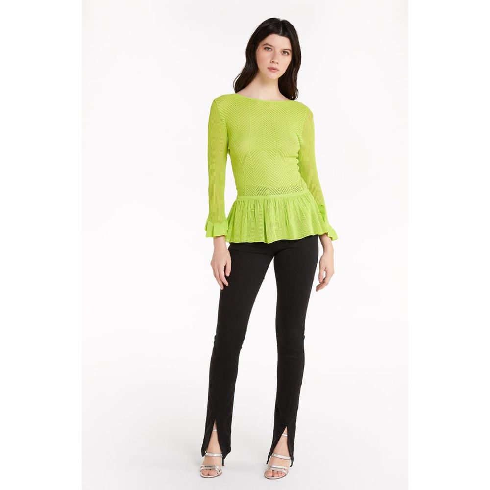 Patrizia Pepe Green Viscose Sweatshirt