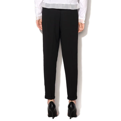 Gas Black Polyester Casual Pants
