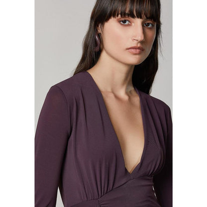 Patrizia Pepe Purple Acetate Casual Dress