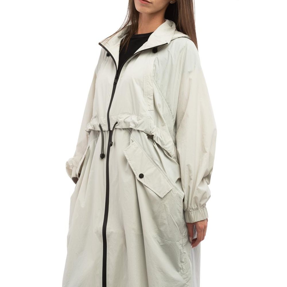 Patrizia Pepe Gray Polyamide Rain Coat