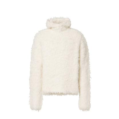 Acne Studios White Alpaca Leather Sweatshirt