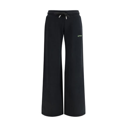 Off-White Black Cotton Casual Pants