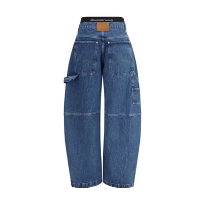 Alexander Wang Blue Cotton High-Waisted Jean