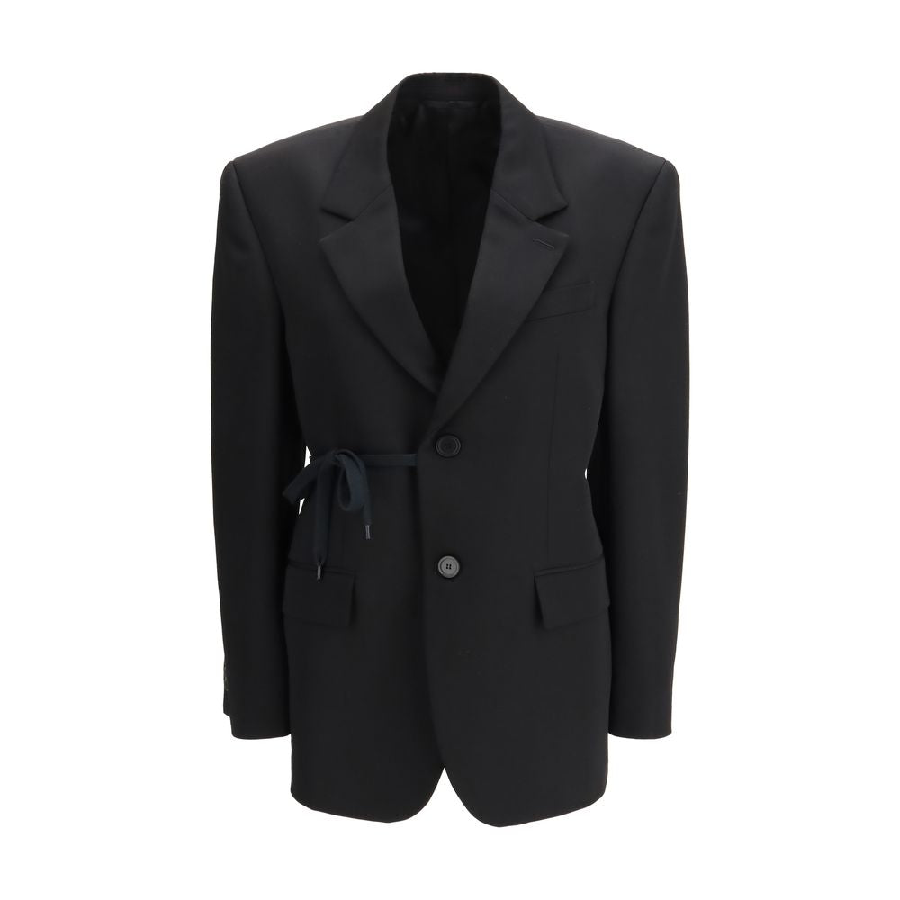 Balenciaga Black Wool Jackets And Coat