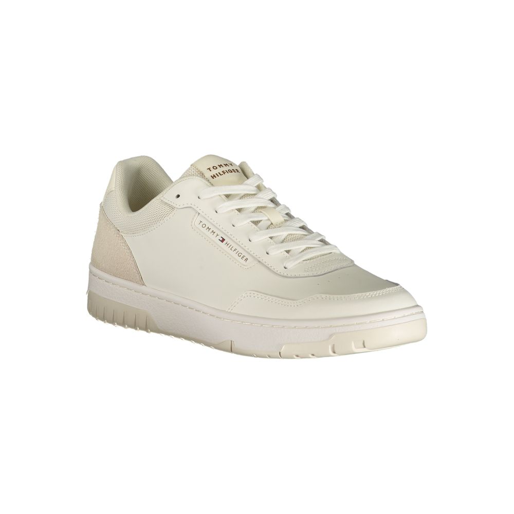 Tommy Hilfiger Bianco Polyurethane Men Sneaker